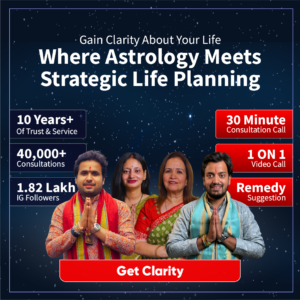 Astrology service ad showing experts offering 30-minute consultation and life planning guidance