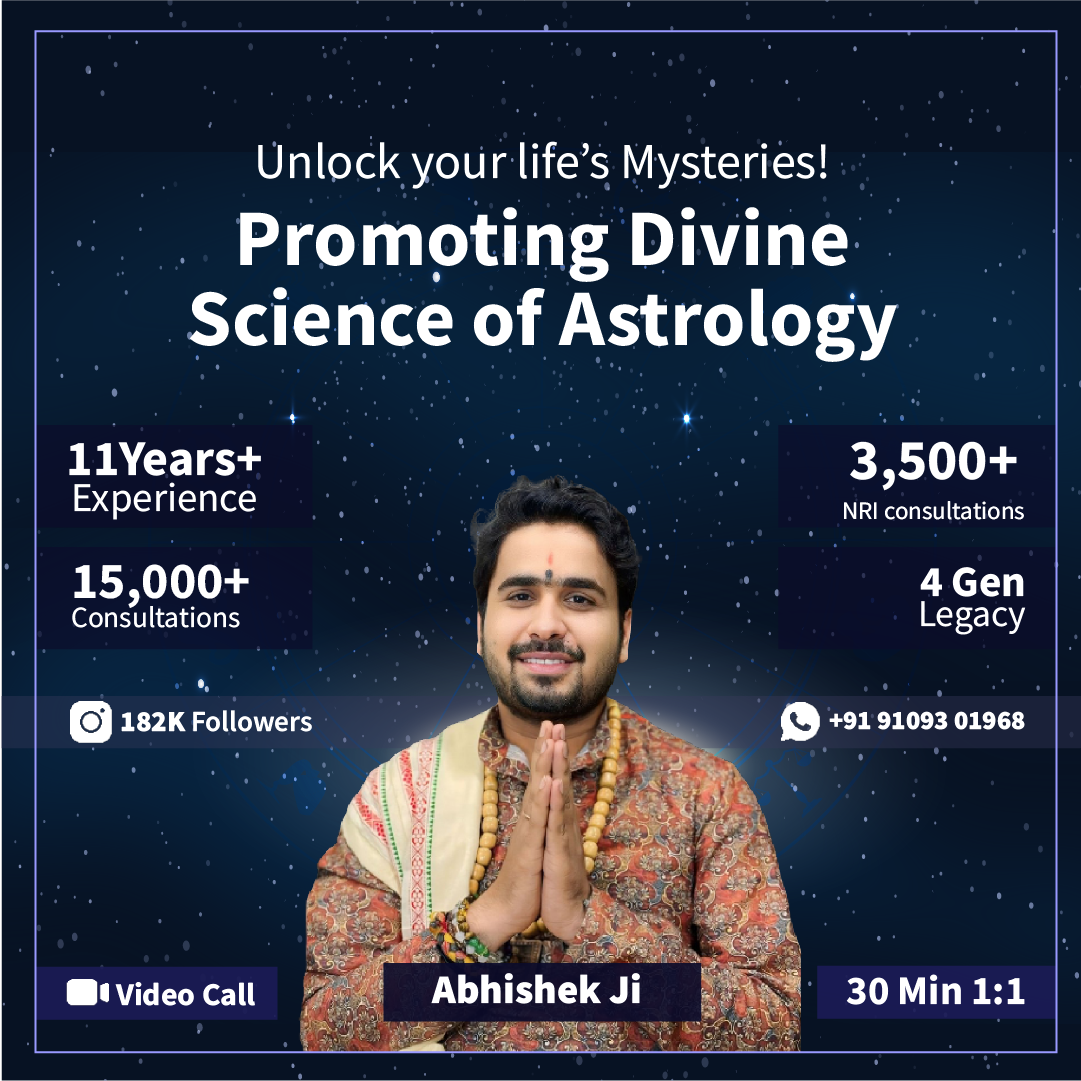 Astrologer Abhishek Mishra offering Vedic astrology consultations and life guidance services
