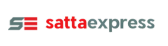 Sattaexpress logo with stylized text and icon on dark background