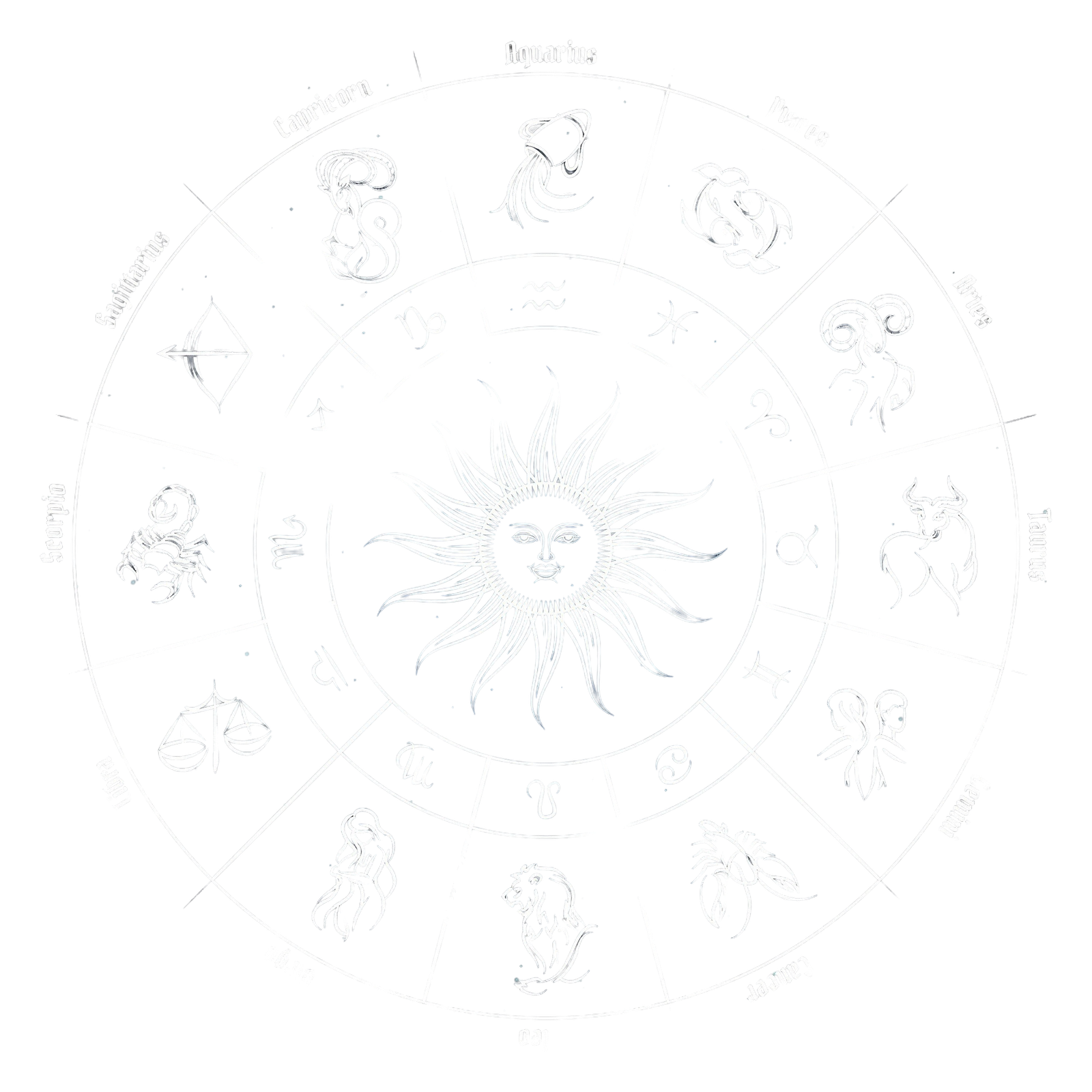 zodiac-circle-with-horoscope-signs-fish-pisces-scorpio-aquarius-zodiak-aries-virgo-vector-illustration