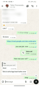 client positive feedback on whatsapp chat after vedic astrology consultation