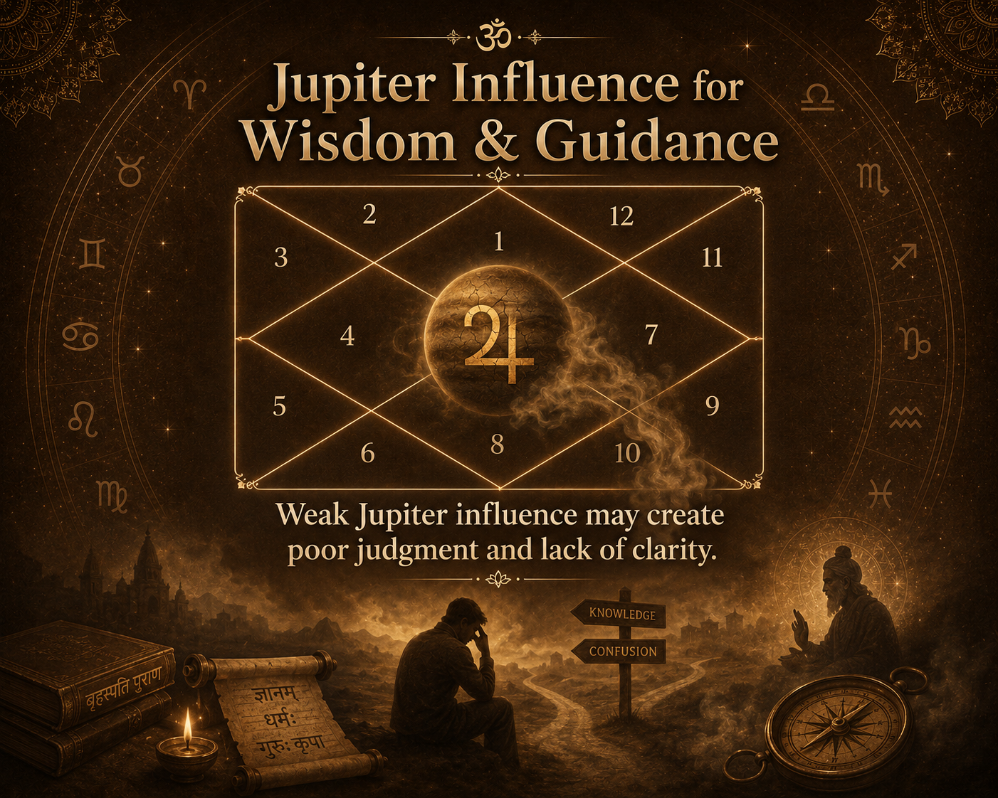 Jupiter influence in astrology for wisdom, guidance and better decision making