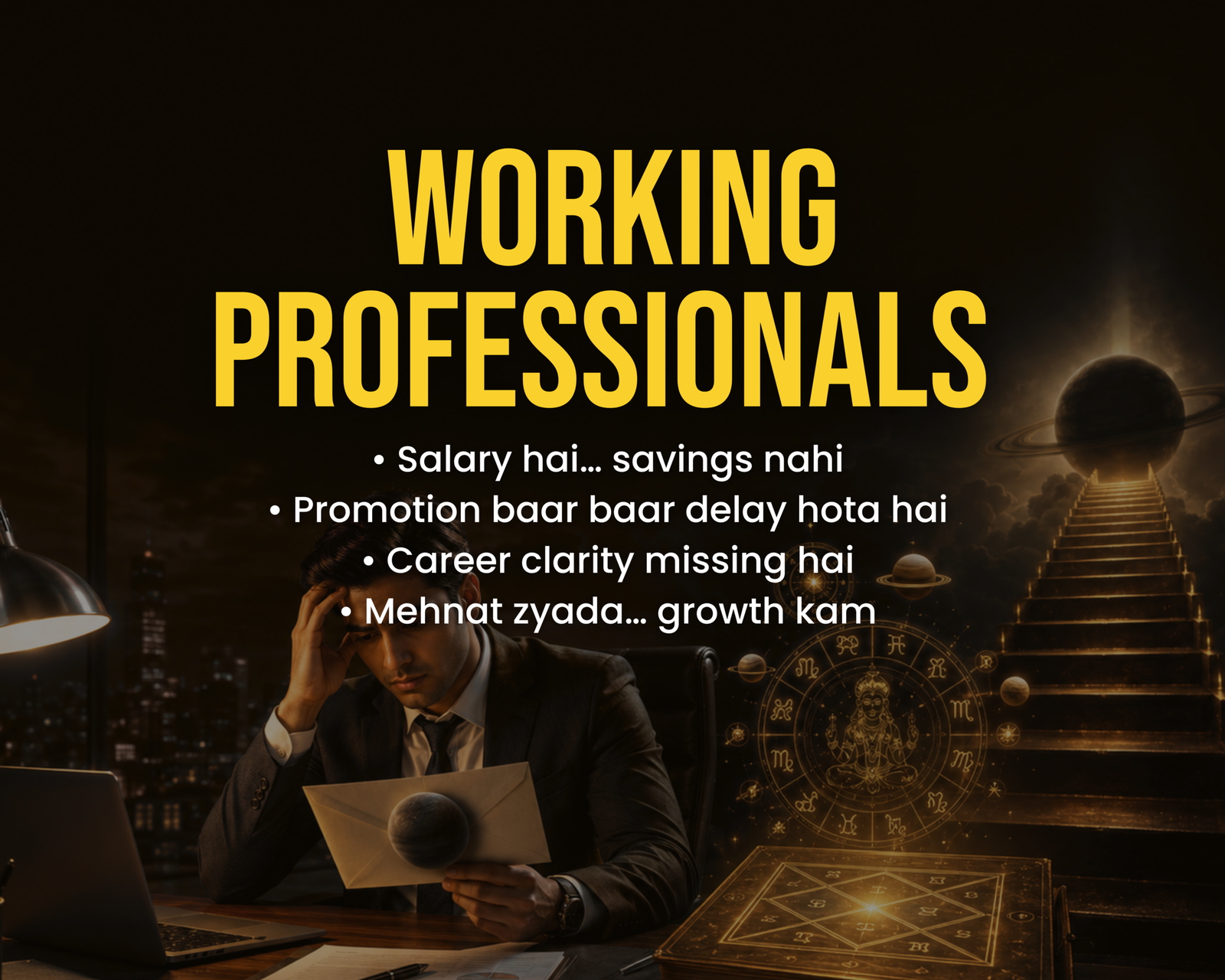 Career astrology guidance for working professionals facing promotion delays and financial growth issues
