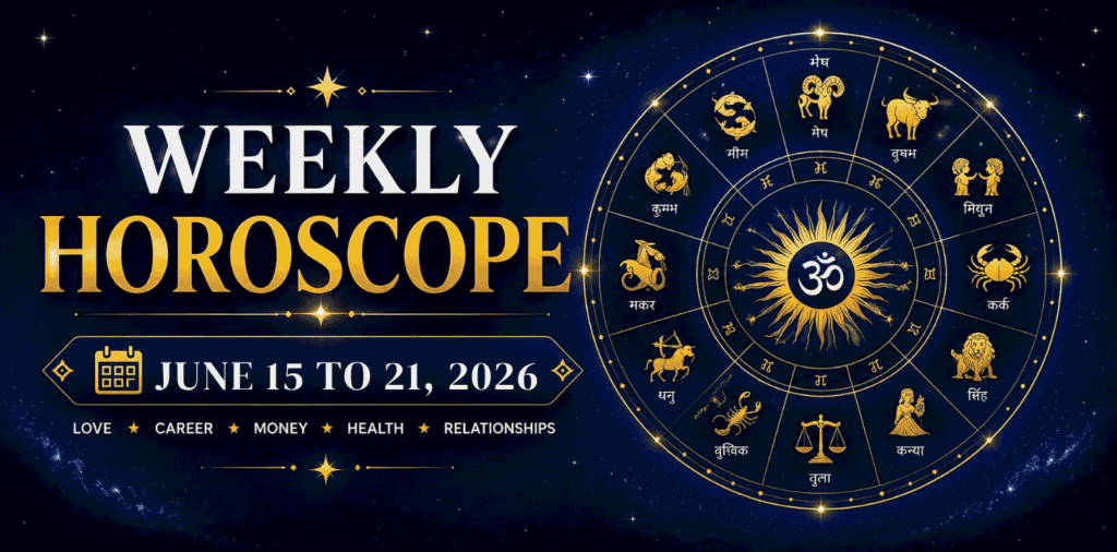 Weekly Horoscope June 15 to June 21, 2026 at Prashna Kundali