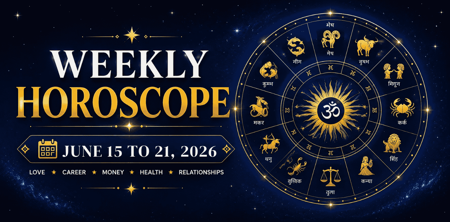 Weekly Horoscope June 15 to June 21, 2026 at Prashna Kundali
