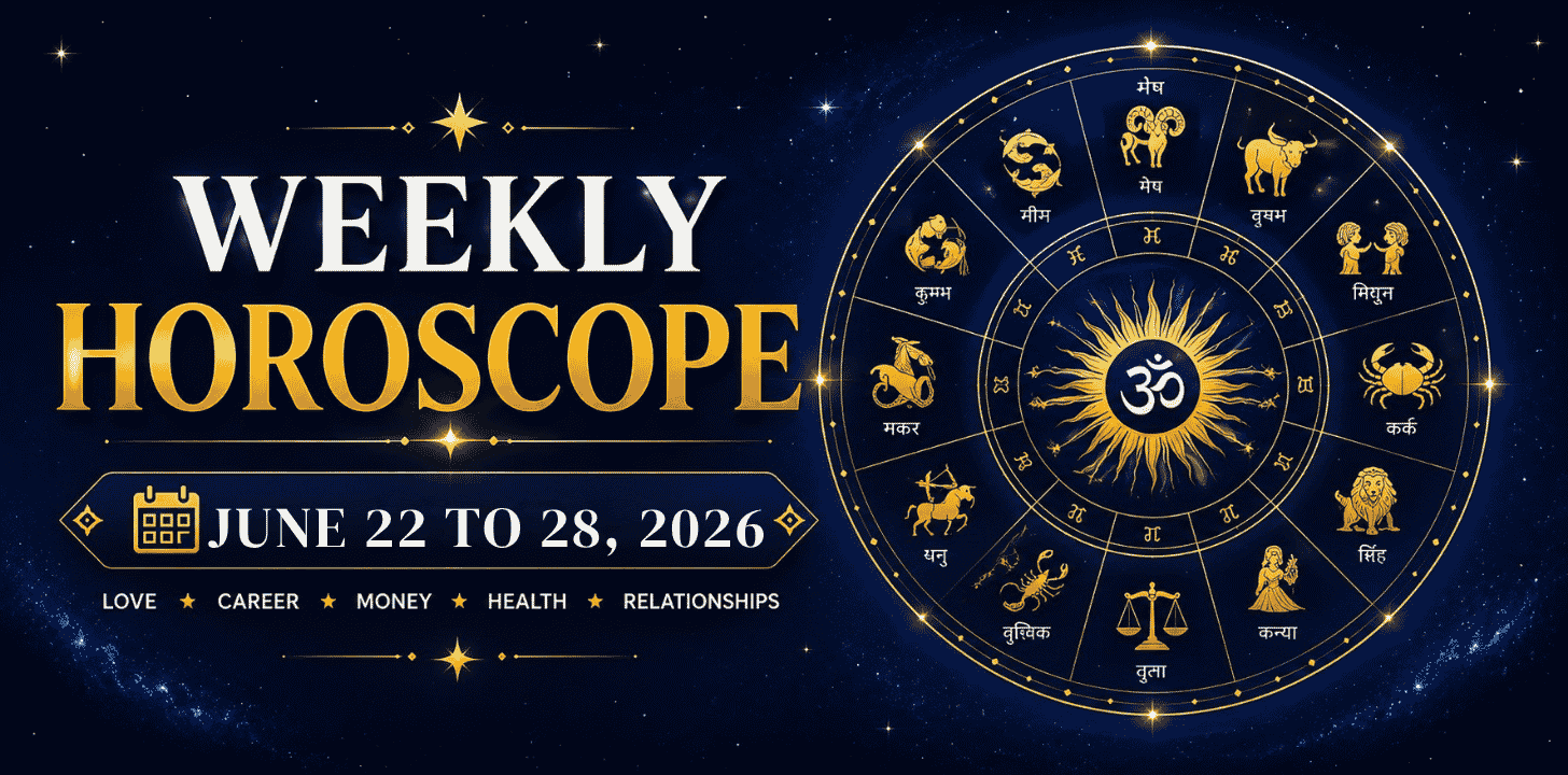Weekly Horoscope June 22 to June 28, 2026 at Prashna Kundali