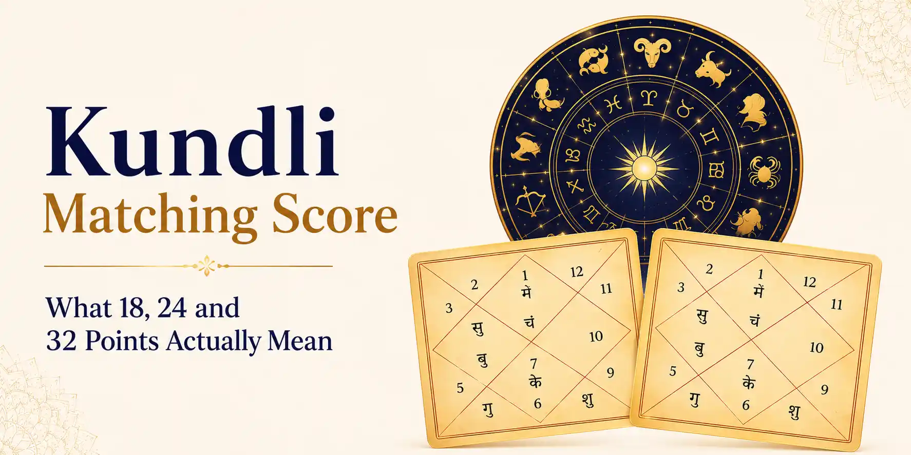 Kundli Matching Score — What 18, 24 and 32 Points Actually Mean